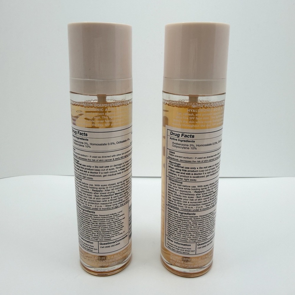 Kopari Beauty 2 PACK Sunglaze Sheer Setting Mist SPF 50 2.53oz FREE SHIPPING - Picture 3 of 7